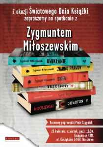 zaproszenie_Z.Miłoszewski_SwiatowyDzienKsiazki
