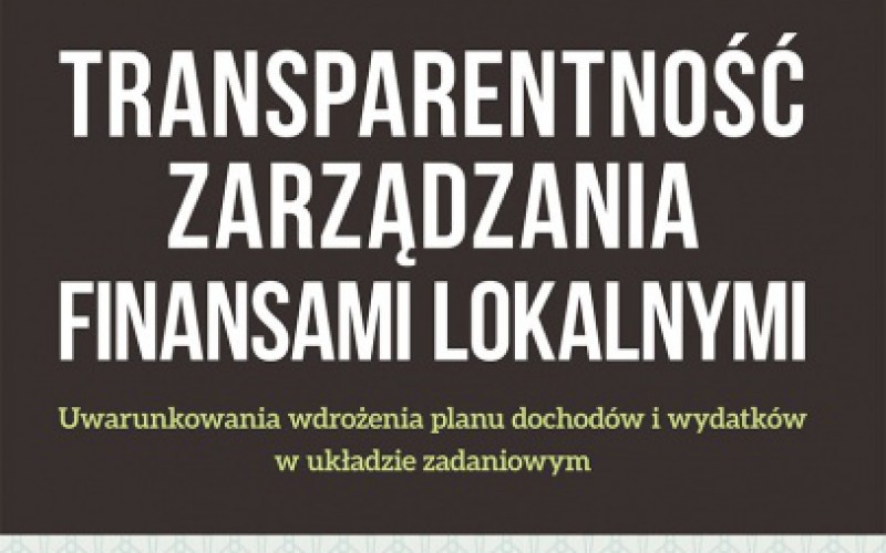 Transparentność zarządzania finansami lokalnymi