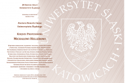 Prof. Michał Heller doctorem honoris causa Uniwersytetu Śląskiego