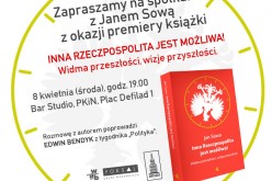 Premiera nowej książki Jana Sowy – Zaproszenie na spotkanie 8 kwietnia