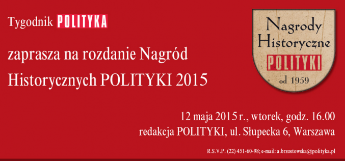 Nagrody Historyczne Polityki 2015