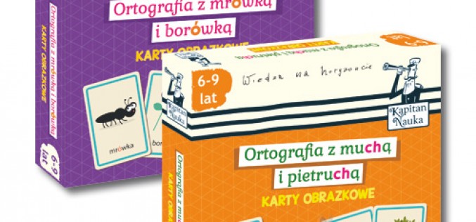 Karty obrazkowe Ortografia (poradnik + 110 ilustrowanych kart)