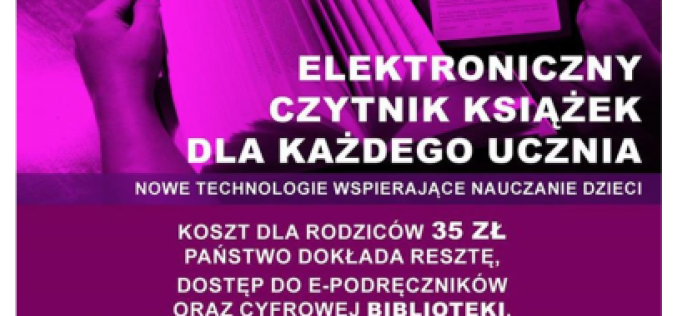 Czytniki trafiają do polityki? Jedna z partii obiecuje „czytnik książek dla każdego ucznia” za 35 złotych