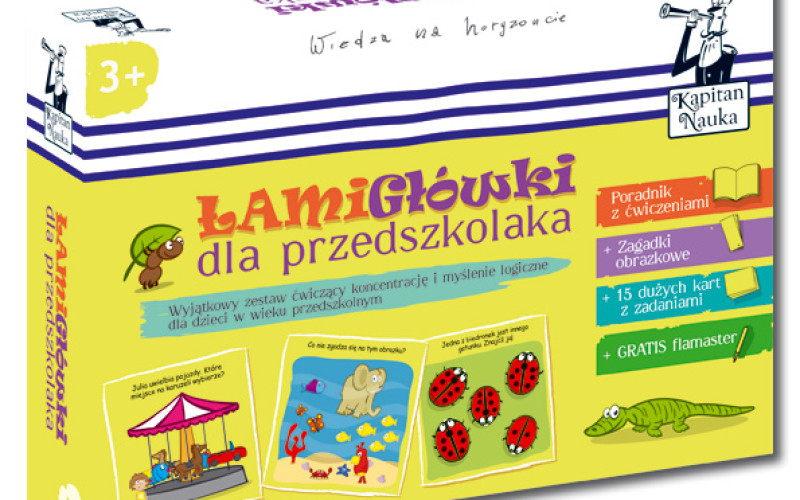 Pakiet Łamigłówki dla przedszkolaka 3+