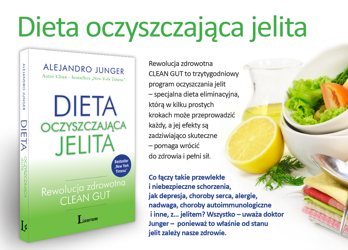 Dieta oczyszczająca jelita Rewolucja zdrowotna CLEAN GUT