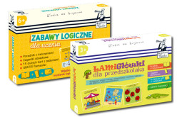 Zabawy logiczne dla ucznia i Łamigłówki dla przedszkolaka od Kapitana Nauki