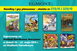 Klub Świata Komiksu Wydawnictwa Egmont  na Warszawskich Targach Książki  w dniach 19-22.05.2016!