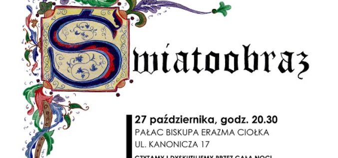 Noc Książki w Muzeum Narodowym w Krakowie.  Światoobraz