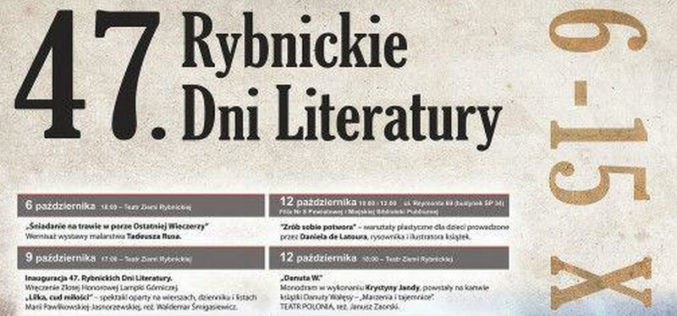 47. Rybnickie Dni Literatury