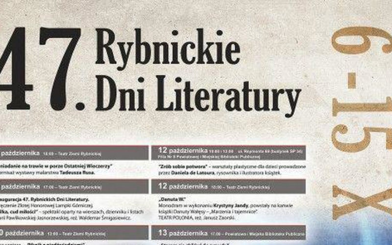 47. Rybnickie Dni Literatury