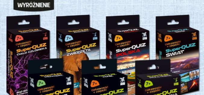 SuperQuizy z serii Kapitan Nauka wyróżnione w prestiżowym konkursie Zabawka Roku 2017!