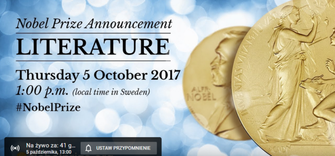 Literacka Nagroda Nobla – zobacz relację na żywo w Wirtualnym Wydawcy