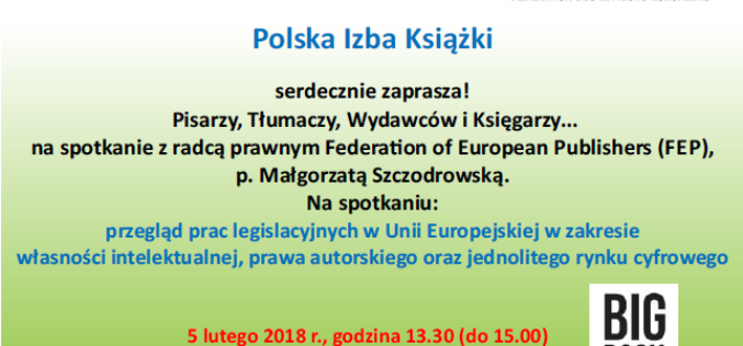 Zaproszenie na wykład radcy prawnego z Brukseli: UE a prawo autorskie …