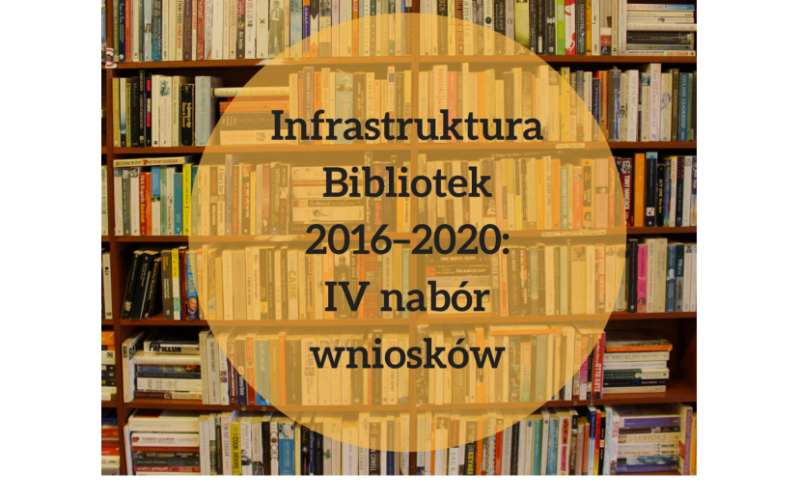 Infrastruktura Bibliotek 2016–2020: IV nabór wniosków