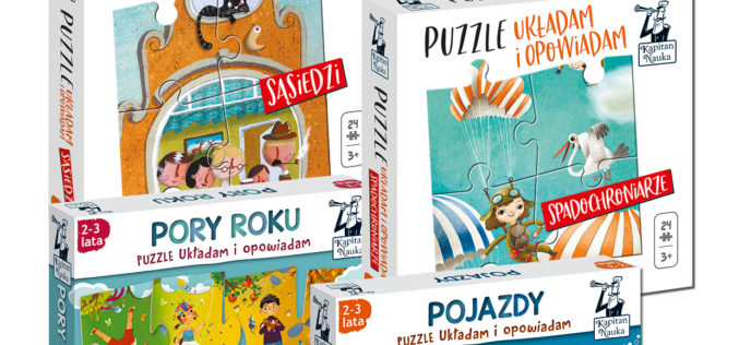 Seria puzzli Kapitana Nauki:  Puzzle Układam i opowiadam