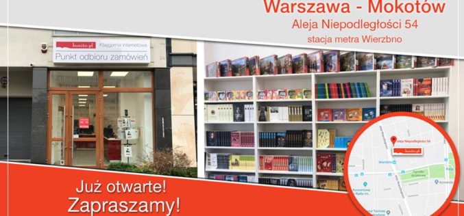 Księgarnia Bonito.pl otworzyła w Warszawie kolejny punkt odbioru zamówień
