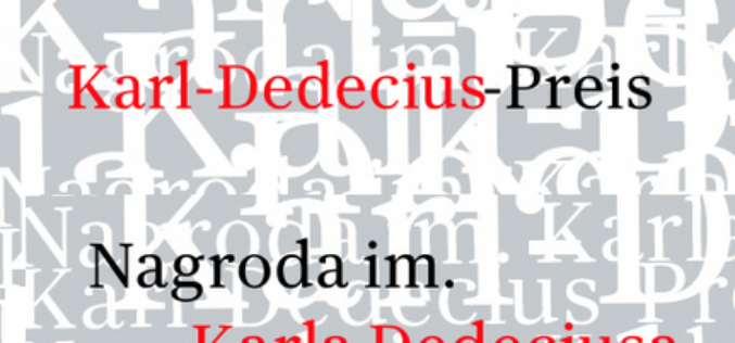 Nagroda im. Karla Dedeciusa wręczona