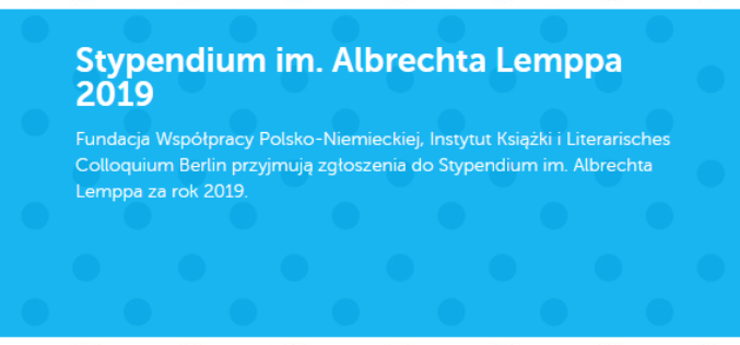 Stypendium im. Albrechta Lemppa za rok 2019 dla Małgorzaty Rejmer i Julii Wolf