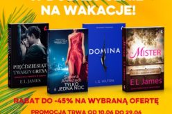 Literatura zmysłów w dobrej cenie na wakacje!