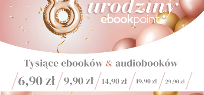 8 lat na rynku ebooków i wreszcie niższy VAT! Konkurs! Oraz 24 tyś tytułów do -94%