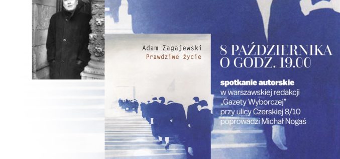 Spotkanie z Adamem Zagajewskim już 8 października br. – zapraszają „Gazeta Wyborcza”, “Książki. Magazyn do czytania”