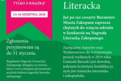 Zgłoś kandydata do Nagrody Literackiej Zakopanego