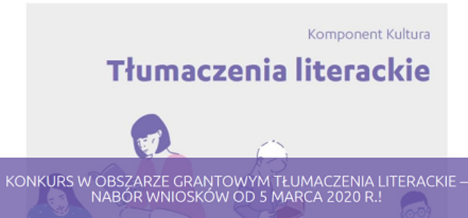 Tłumaczenia literackie – otwarcie konkursu wniosków