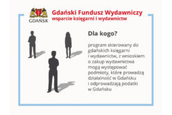 Gdański Fundusz Wydawniczy wsparcie lokalnych księgarni i wydawnictw