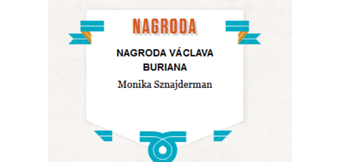 Monika Sznajderman tegoroczną laureatką Nagrody im. Václava Buriana