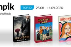 Książkowa lista TOP20 na Empik.com za okres 25.08-14.09.2020 r.