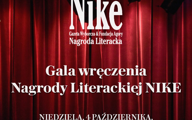 Finał Nagrody Literackiej Nike już 4 października br.