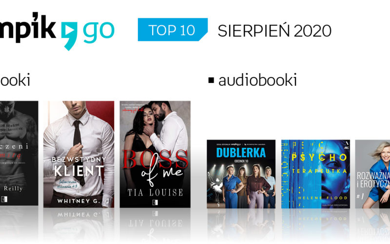 TOP 10 audiobooków i e-booków w aplikacji Empik Go w sierpniu