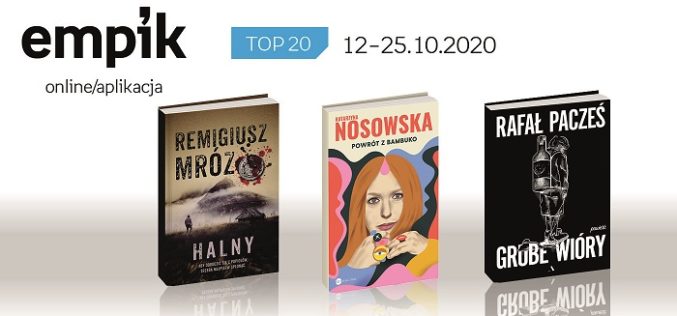 Książkowa lista TOP20 na Empik.com za okres 12-25.10.2020 r.