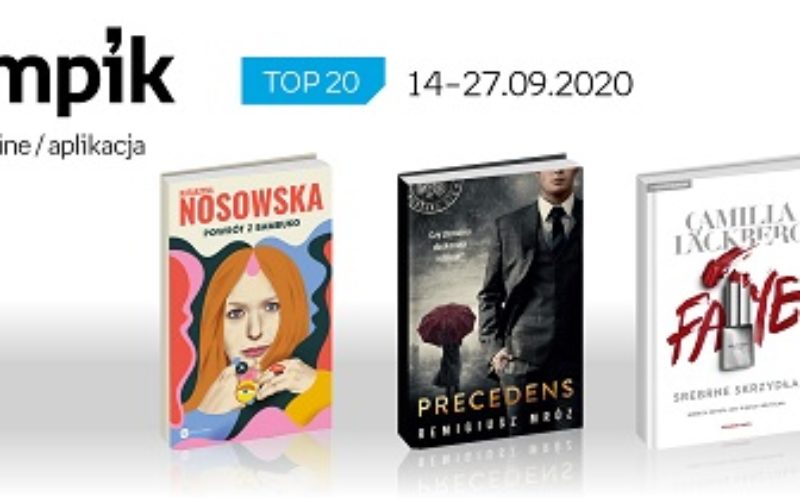 Książkowa lista TOP20 na Empik.com za okres 14-27.09.2020 r.