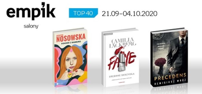 Książkowa lista TOP40 w salonach Empik za okres 21.09-4.10.2020 r.