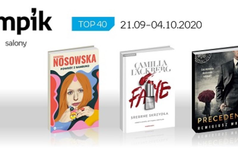 Książkowa lista TOP40 w salonach Empik za okres 21.09-4.10.2020 r.