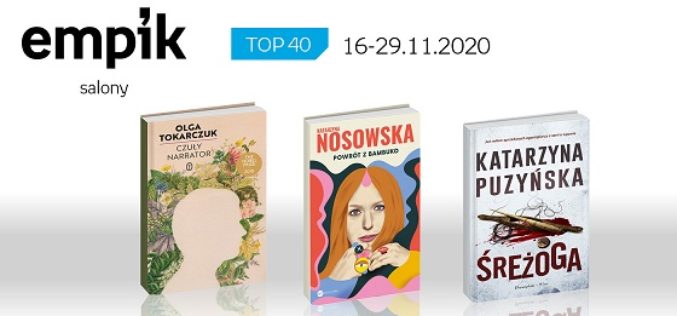 Książkowa lista TOP 40 w salonach Empik za okres 16-29.11.2020 r.