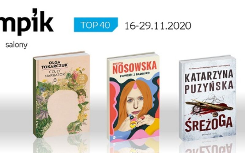 Książkowa lista TOP 40 w salonach Empik za okres 16-29.11.2020 r.