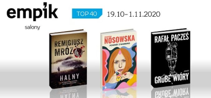 Książkowa lista TOP 40 w salonach Empik za okres 19.10-1.11.2020 r.