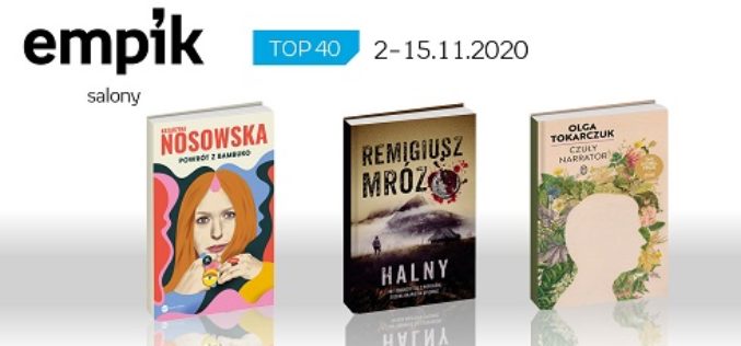 Książkowa lista TOP 40 w salonach Empik za okres 2-15.11.2020 r.