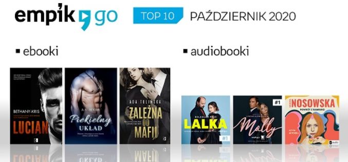 Lista TOP 10 audiobooków i e-booków w aplikacji Empik Go w październiku
