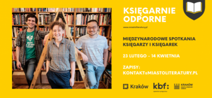Krakowskie Biuro Festiwalowe zaprasza do udziału w międzynarodowym  cyklu wirtualnych spotkań branży księgarskiej