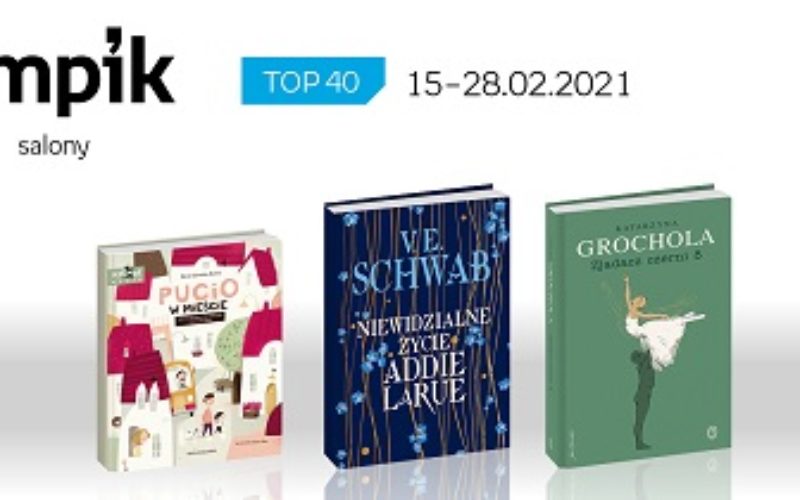 Książkowa lista TOP 40 w salonach Empik za okres 15-28.02.2021 r.