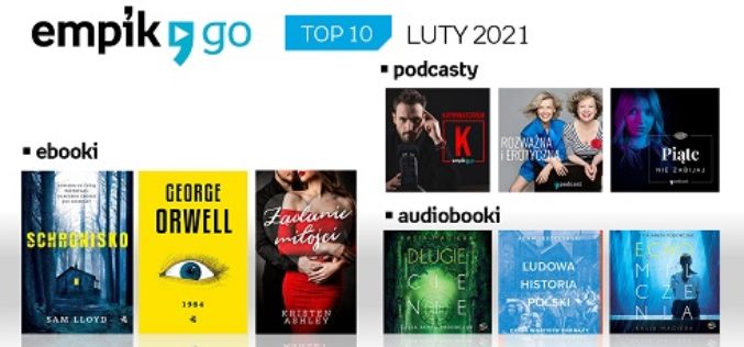 Lista TOP 10 audiobooków, e-booków i podcastów w aplikacji Empik Go w lutym 2021