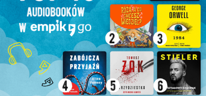 Lista TOP 10 audiobooków, e-booków i podcastów w aplikacji Empik Go w maju