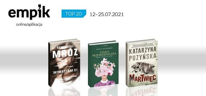 Książkowa lista TOP 20 na Empik.com za okres 12 – 25 lipca