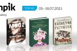 Książkowa lista TOP 40 w salonach Empiku za okres od 5 do 18 lipca