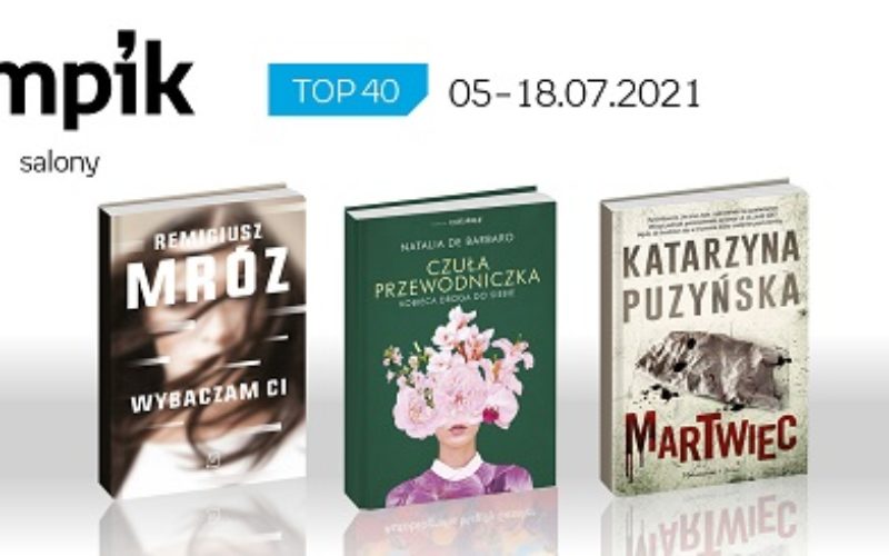 Książkowa lista TOP 40 w salonach Empiku za okres od 5 do 18 lipca