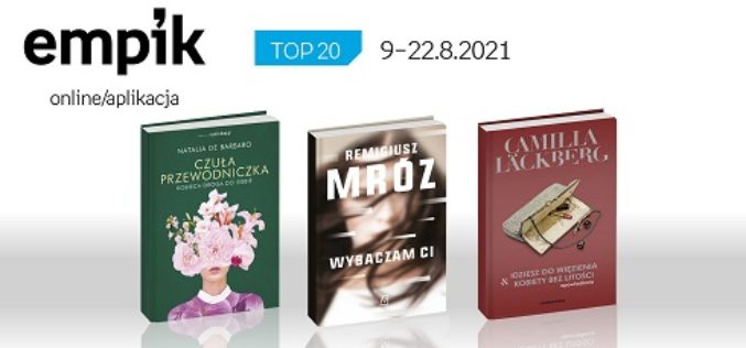 Książkowa lista TOP 20 na Empik.com za okres 9 – 22 sierpnia