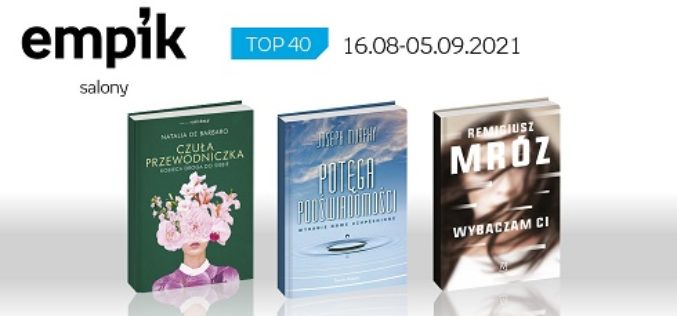 Książkowa lista TOP 40 w salonach Empiku za okres od 16 sierpnia do 5 września